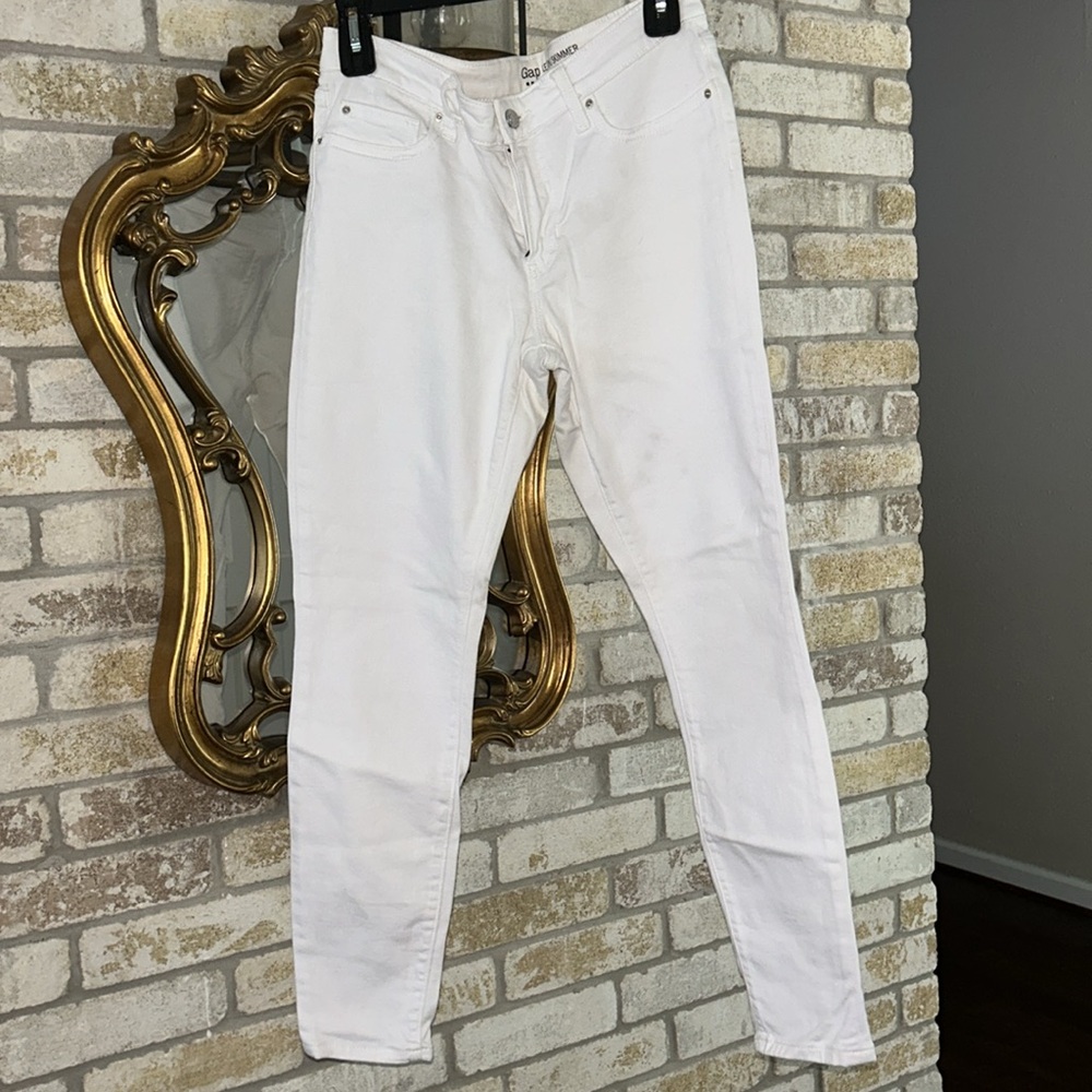 GAP Women's White Legging Skimmer Jeans Size 6 Size 28 R